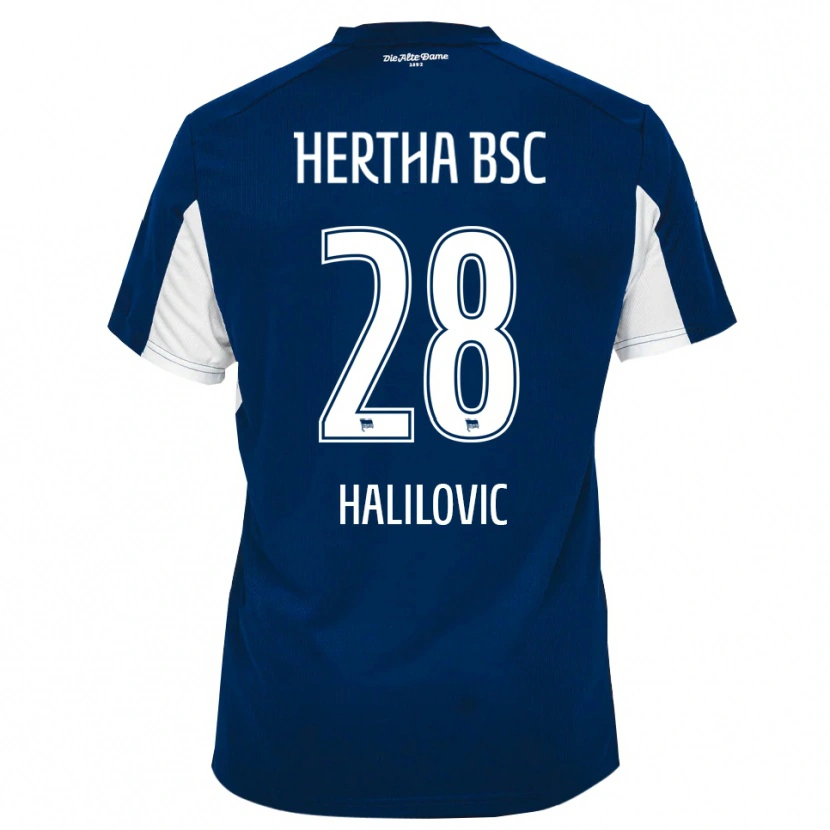 Danxen Women Din Halilovic #28 White Blue Home Jersey 2025/26 T-Shirt