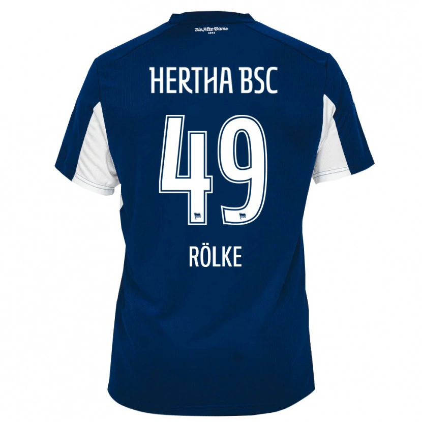 Danxen Women Oliver Rölke #49 White Blue Home Jersey 2025/26 T-Shirt