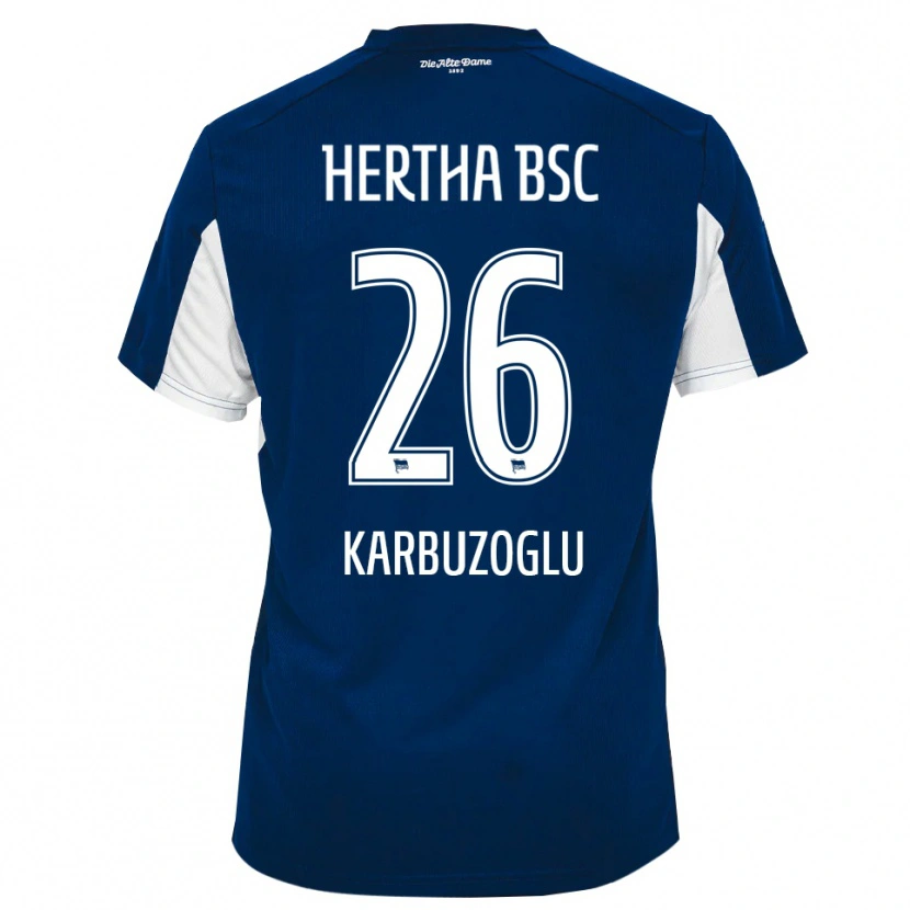 Danxen Women Mikail Karbuzoglu #26 White Blue Home Jersey 2025/26 T-Shirt
