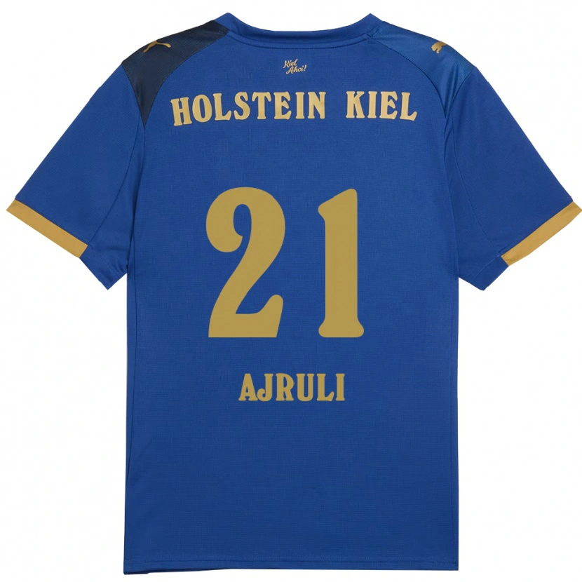 Danxen Women Muhamed Ajruli #21 Blue Gold Home Jersey 2025/26 T-Shirt