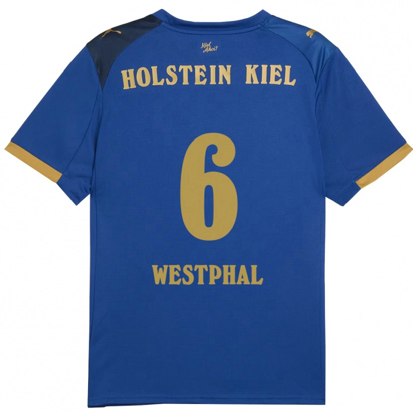 Danxen Women Henrik Westphal #6 Blue Gold Home Jersey 2025/26 T-Shirt