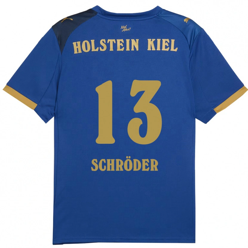 Danxen Women Lea Schröder #13 Blue Gold Home Jersey 2025/26 T-Shirt