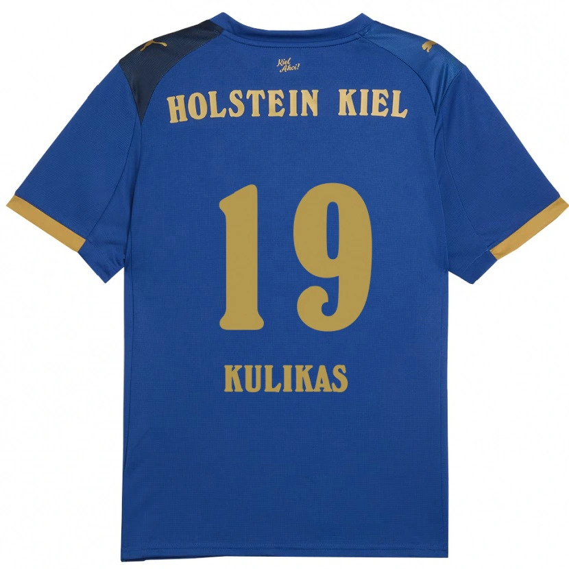 Danxen Women Laurynas Kulikas #19 Blue Gold Home Jersey 2025/26 T-Shirt