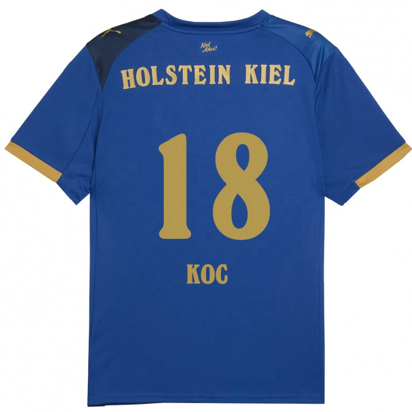 Danxen Women Cengizhan Koc #18 Blue Gold Home Jersey 2025/26 T-Shirt