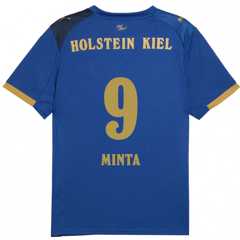 Danxen Women Janine Minta #9 Blue Gold Home Jersey 2025/26 T-Shirt