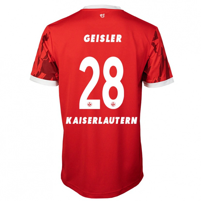 Danxen Women Felix Geisler #28 Red White Home Jersey 2025/26 T-Shirt