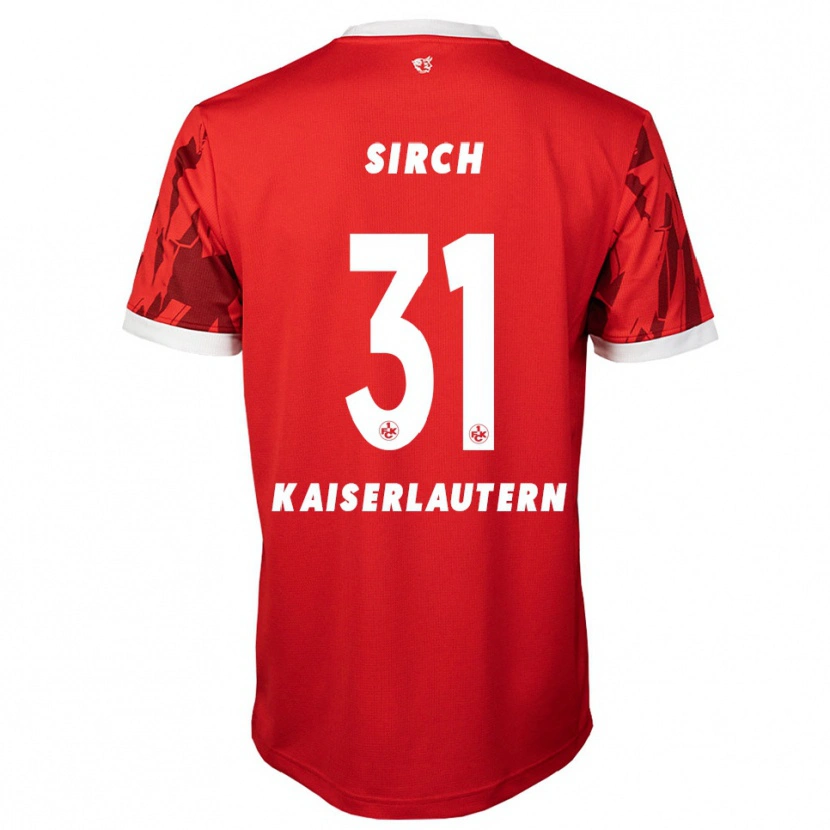 Danxen Women Luca Sirch #31 Red White Home Jersey 2025/26 T-Shirt