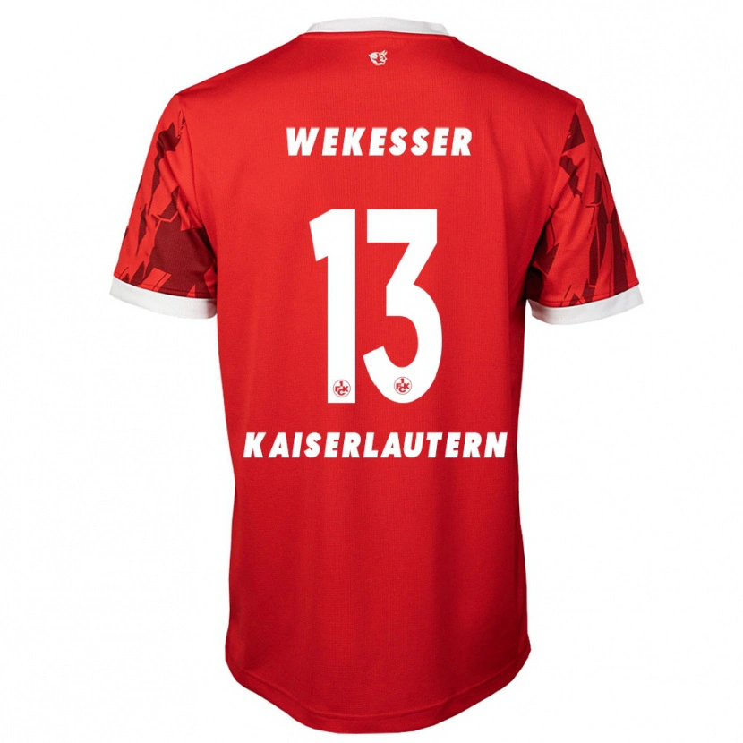Danxen Women Erik Wekesser #13 Red White Home Jersey 2025/26 T-Shirt