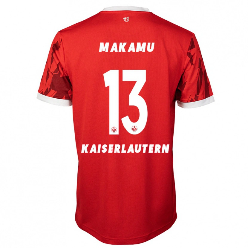 Danxen Women Bradley Makamu #13 Red White Home Jersey 2025/26 T-Shirt