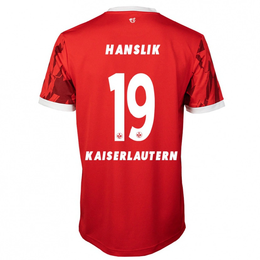 Danxen Women Daniel Hanslik #19 Red White Home Jersey 2025/26 T-Shirt
