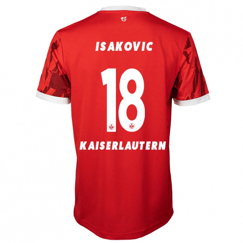 Danxen Women Ensar Isakovic #18 Red White Home Jersey 2025/26 T-Shirt