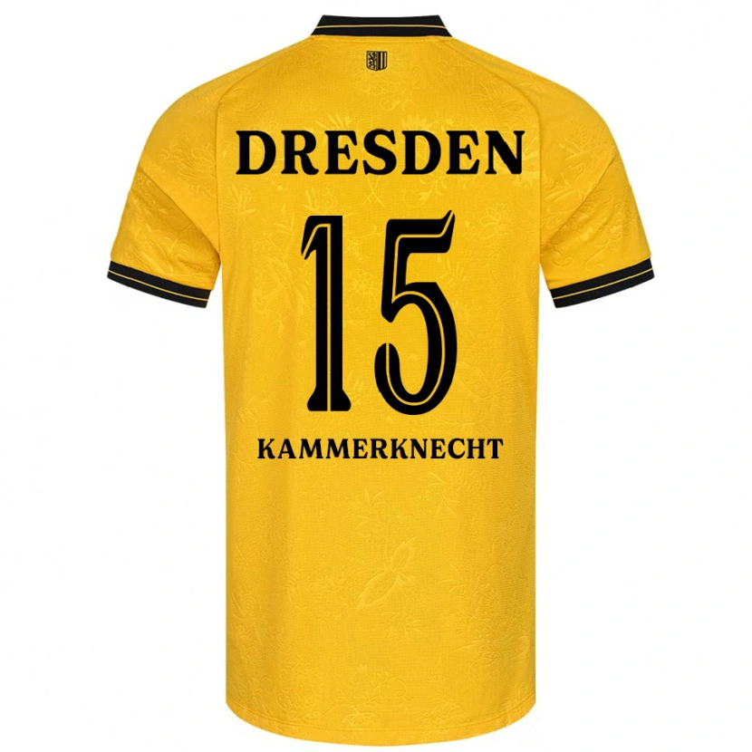 Danxen Women Claudio Kammerknecht #15 Yellow Black Home Jersey 2025/26 T-Shirt