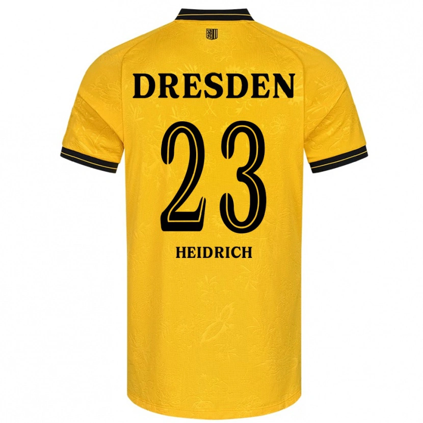 Danxen Women Janosz Heidrich #23 Yellow Black Home Jersey 2025/26 T-Shirt