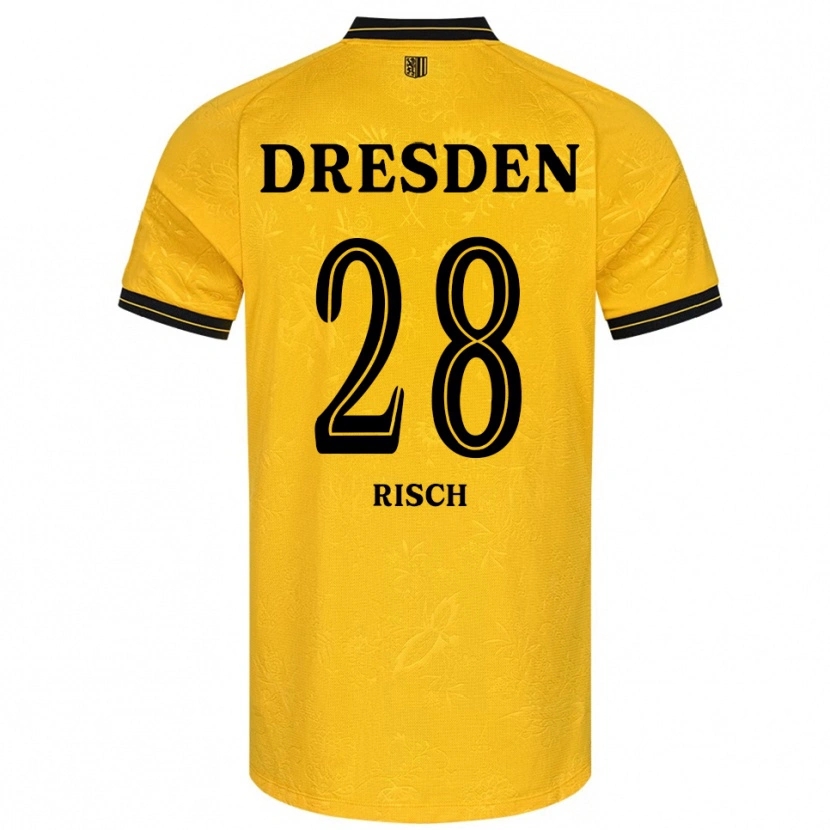Danxen Women Sascha Risch #28 Yellow Black Home Jersey 2025/26 T-Shirt