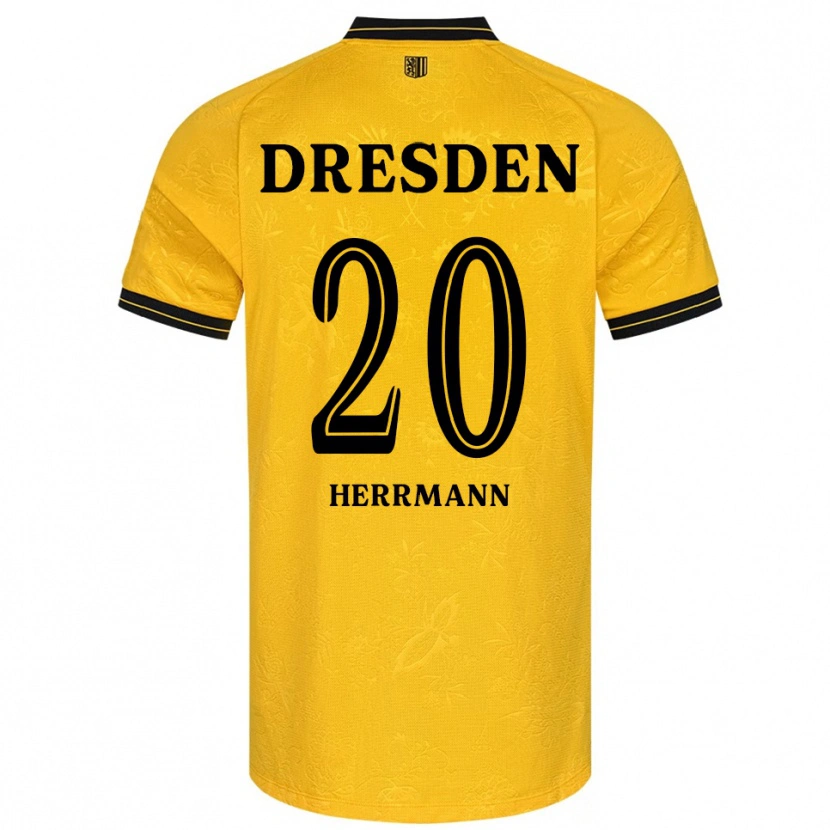 Danxen Women Artur Herrmann #20 Yellow Black Home Jersey 2025/26 T-Shirt