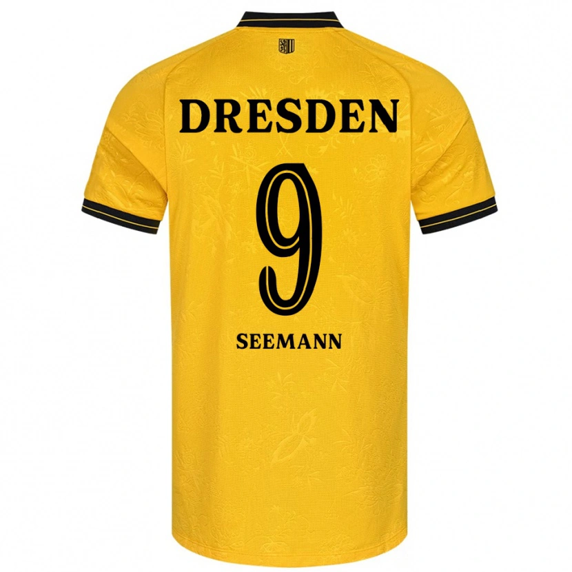 Danxen Women Arne Seemann #9 Yellow Black Home Jersey 2025/26 T-Shirt