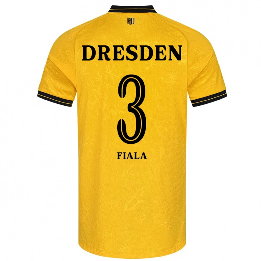 Danxen Women Matej Fiala #3 Yellow Black Home Jersey 2025/26 T-Shirt