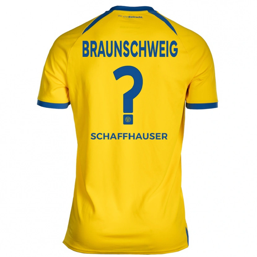 Danxen Women Andreas Schaffhauser #0 Yellow Blue Home Jersey 2025/26 T-Shirt