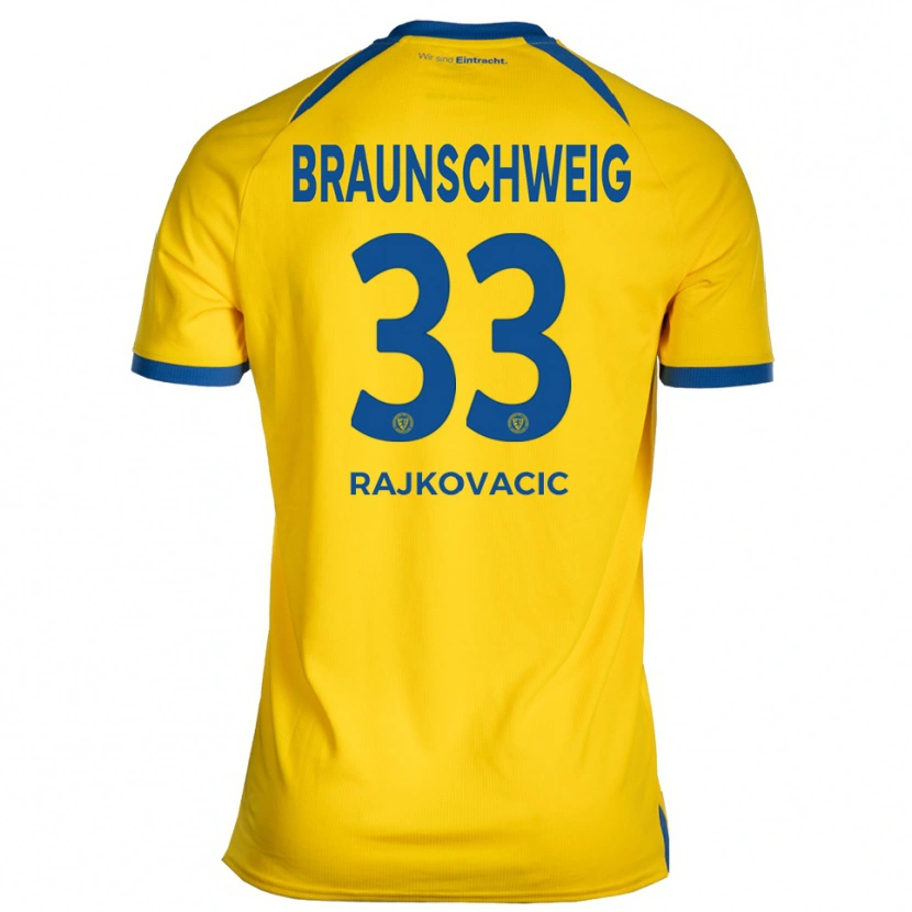 Danxen Women Marko Rajkovacic #33 Yellow Blue Home Jersey 2025/26 T-Shirt