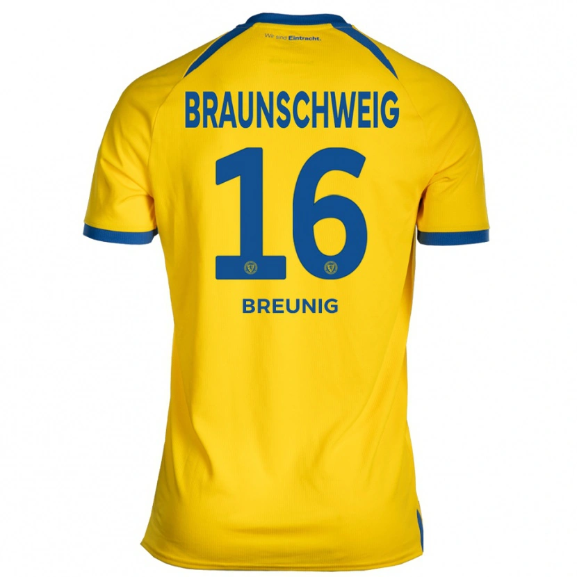 Danxen Women Louis Breunig #16 Yellow Blue Home Jersey 2025/26 T-Shirt