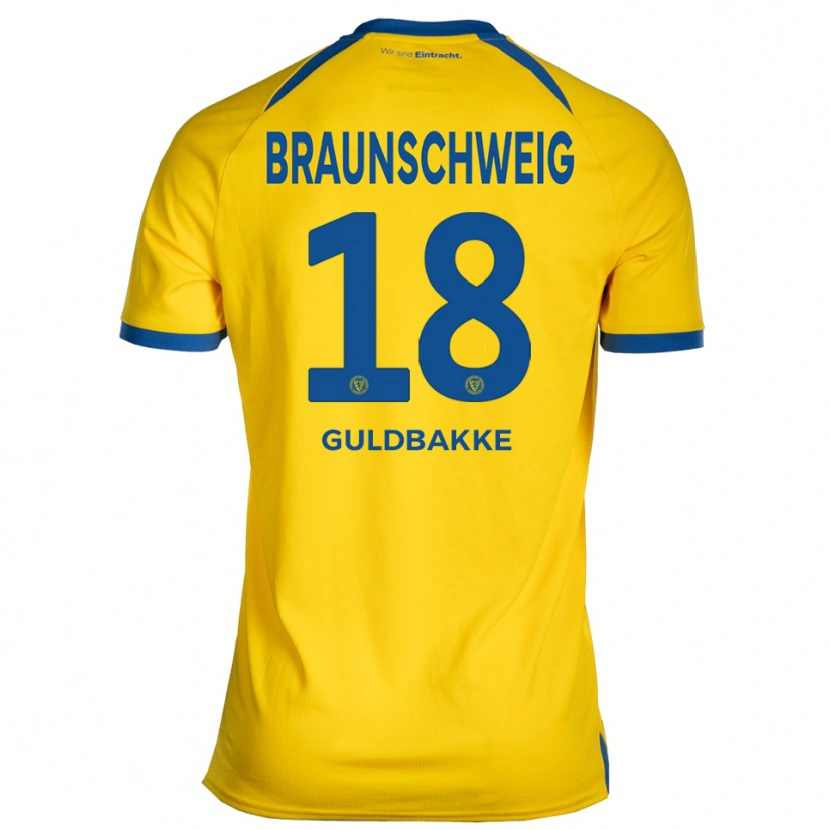 Danxen Women Thorben Guldbakke #18 Yellow Blue Home Jersey 2025/26 T-Shirt