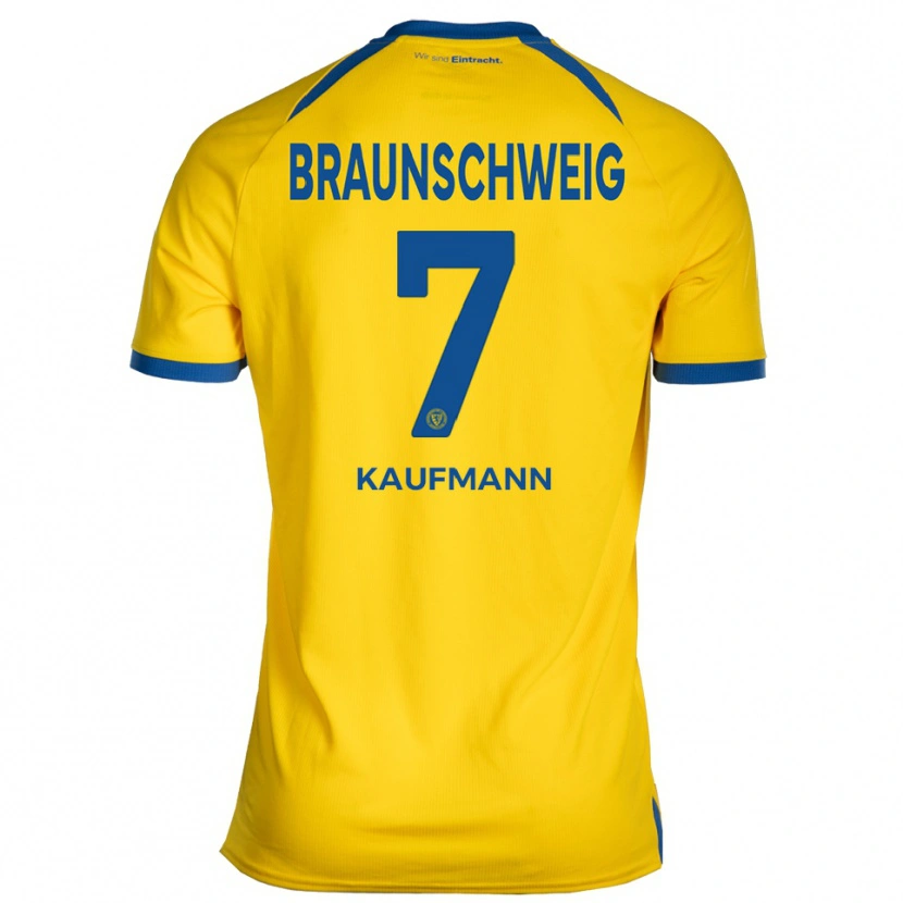Danxen Women Fabio Kaufmann #7 Yellow Blue Home Jersey 2025/26 T-Shirt