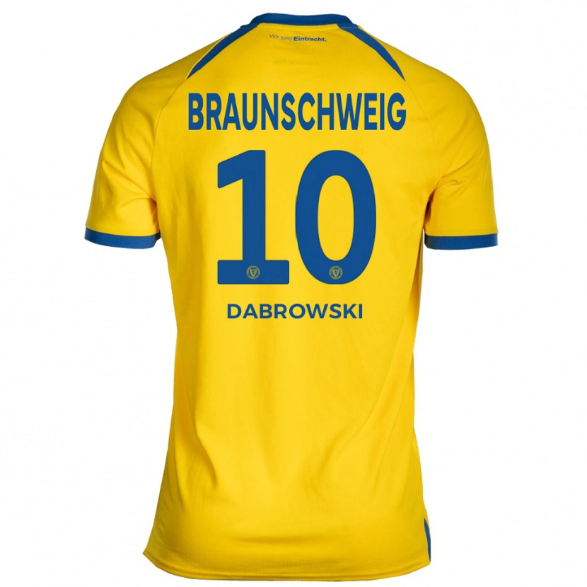 Danxen Women Sebastian Dabrowski #10 Yellow Blue Home Jersey 2025/26 T-Shirt