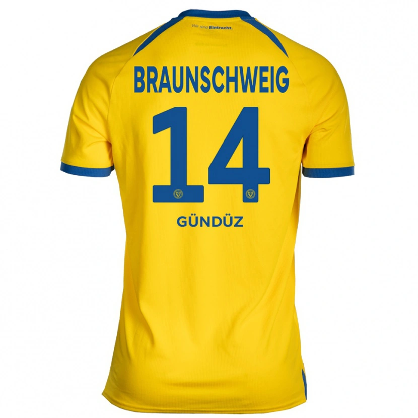 Danxen Women Enes Gündüz #14 Yellow Blue Home Jersey 2025/26 T-Shirt