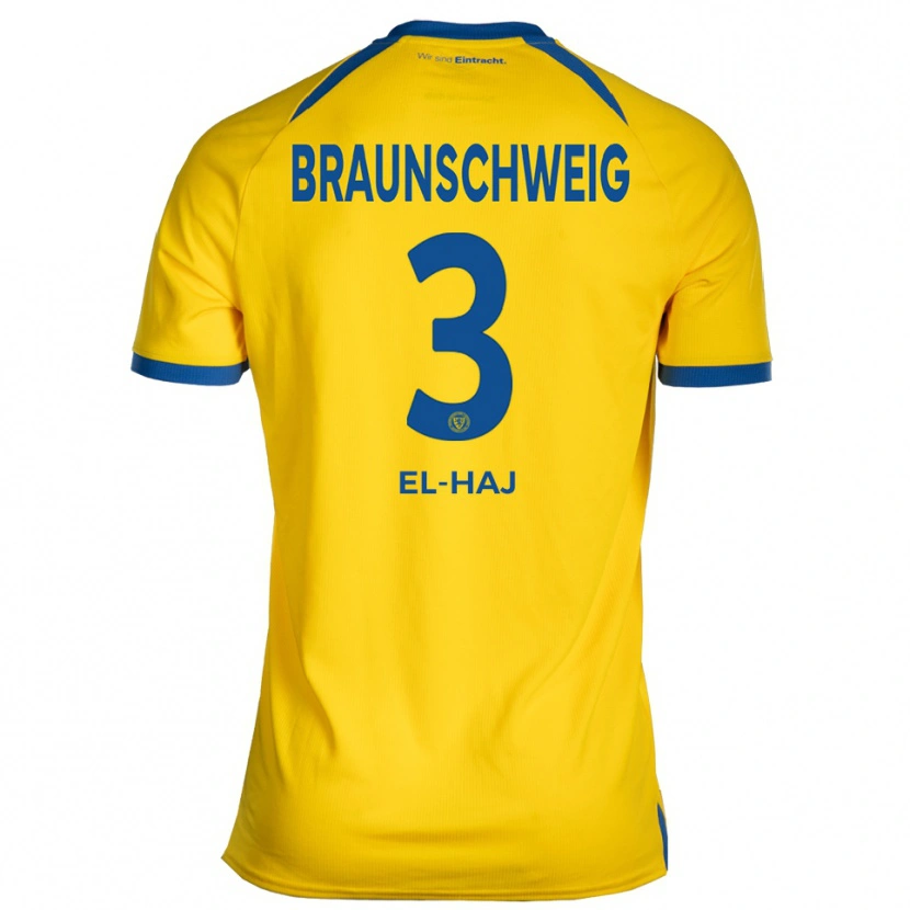 Danxen Women Basim El-Haj #3 Yellow Blue Home Jersey 2025/26 T-Shirt