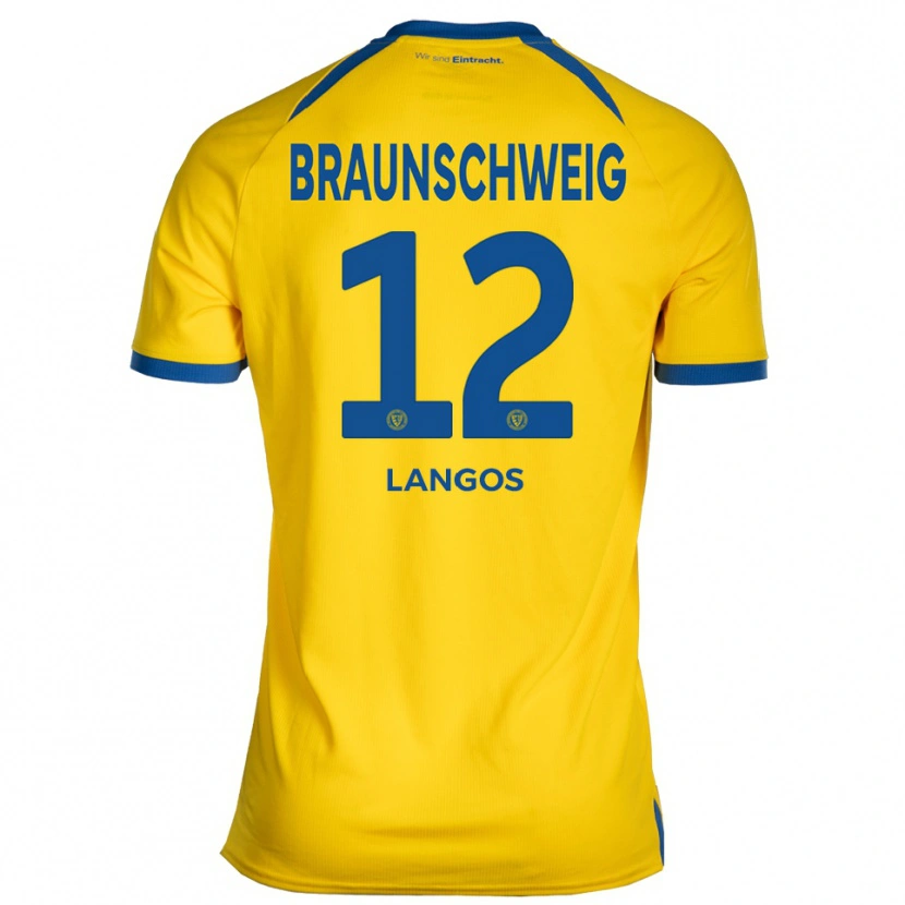 Danxen Women Thorben Langos #12 Yellow Blue Home Jersey 2025/26 T-Shirt