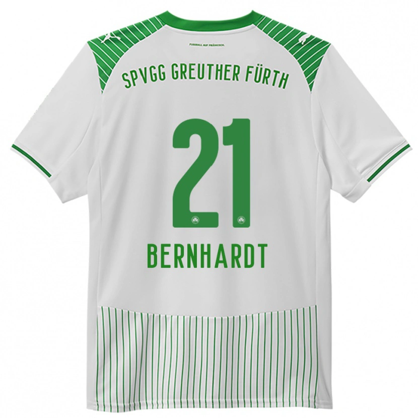 Danxen Women Luca Bernhardt #21 White Green Home Jersey 2025/26 T-Shirt
