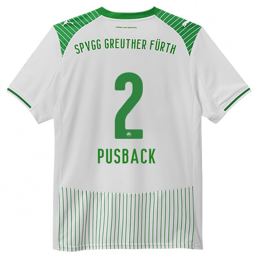 Danxen Women Tim Pusback #2 White Green Home Jersey 2025/26 T-Shirt