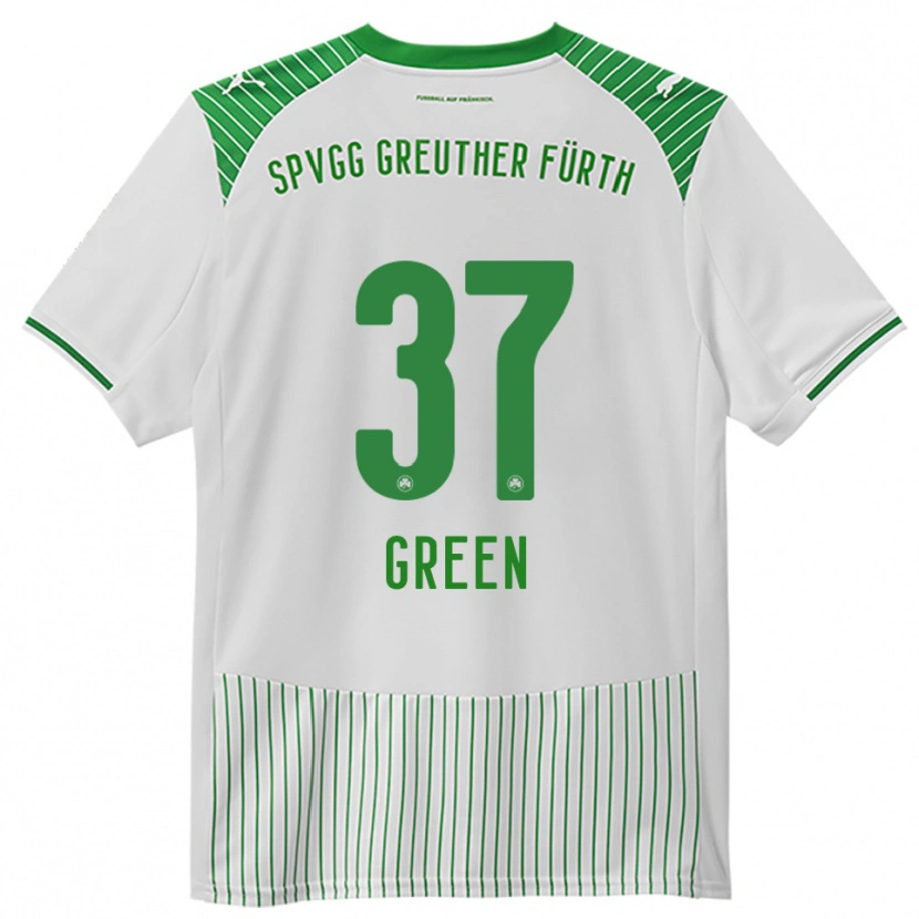 Danxen Women Julian Green #37 White Green Home Jersey 2025/26 T-Shirt