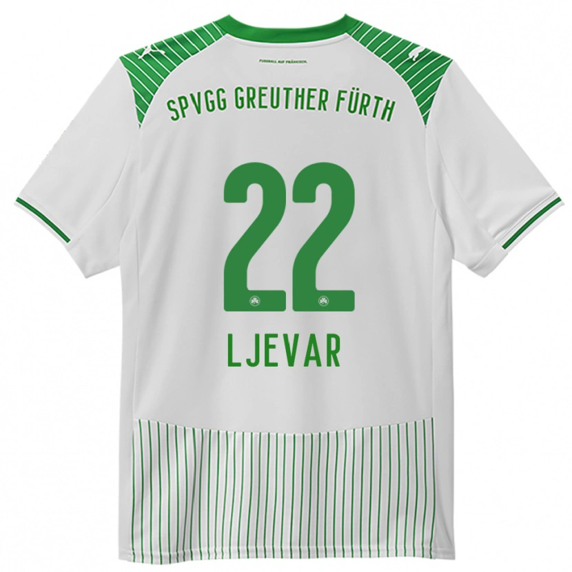 Danxen Women Nico Ljevar #22 White Green Home Jersey 2025/26 T-Shirt