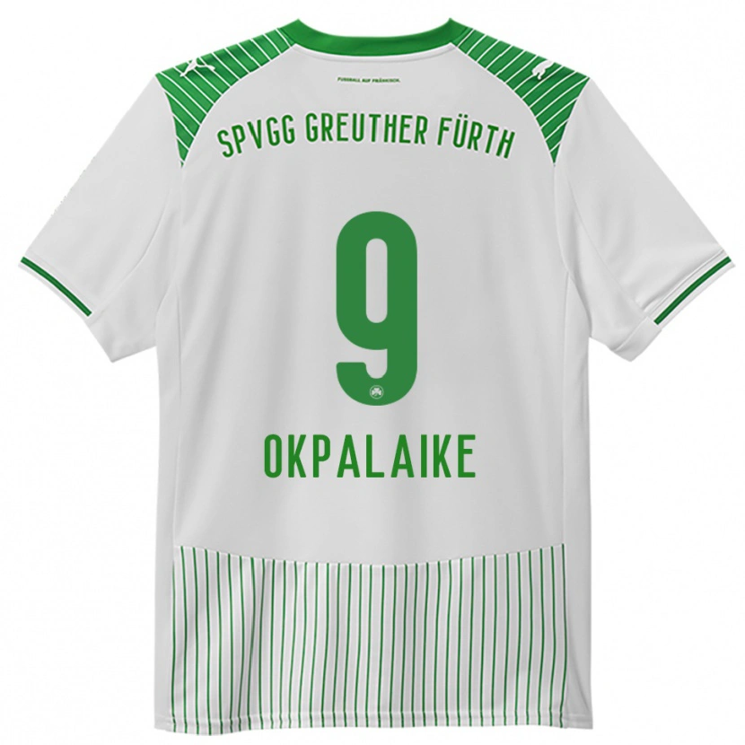 Danxen Women Joshua Okpalaike #9 White Green Home Jersey 2025/26 T-Shirt