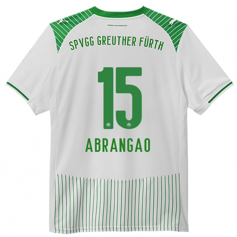 Danxen Women David Abrangao #15 White Green Home Jersey 2025/26 T-Shirt