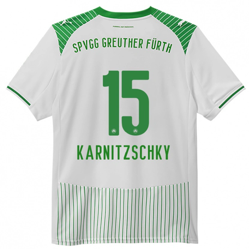 Danxen Women Nick Karnitzschky #15 White Green Home Jersey 2025/26 T-Shirt