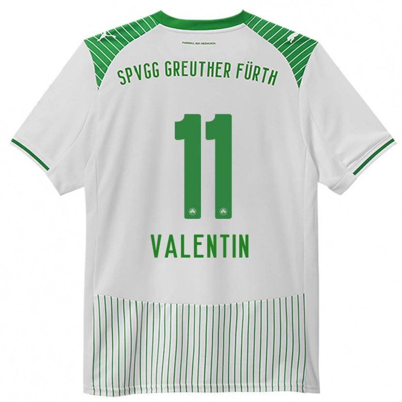 Danxen Women Jonas Valentin #11 White Green Home Jersey 2025/26 T-Shirt