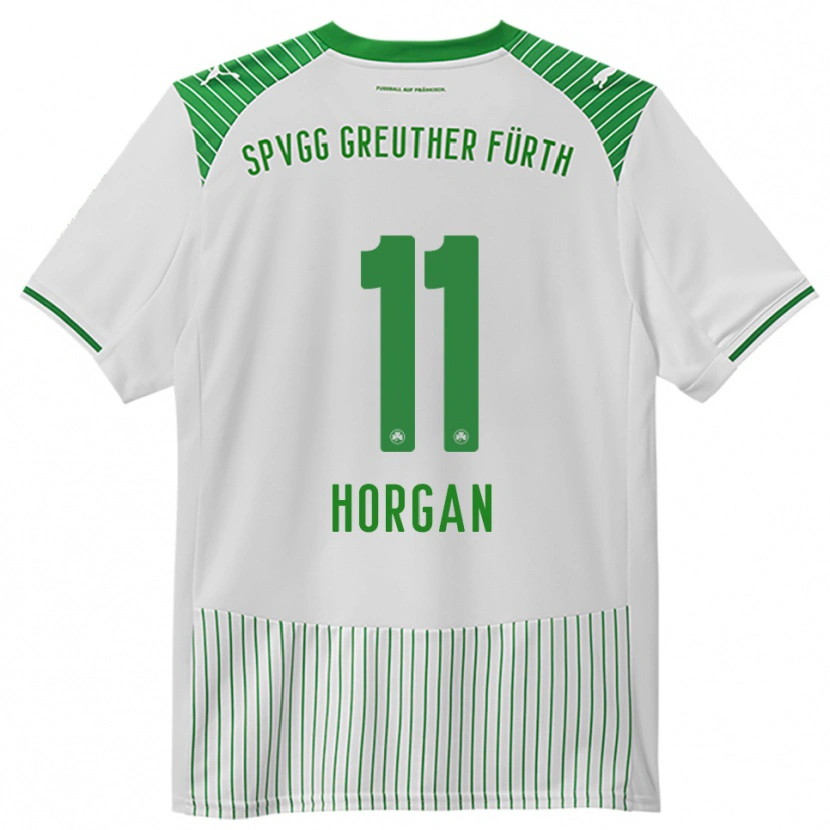 Danxen Women Finn Horgan #11 White Green Home Jersey 2025/26 T-Shirt