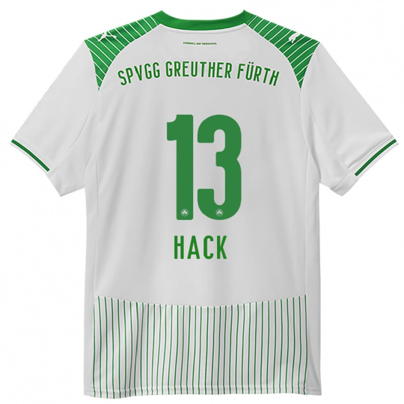 Danxen Women Philipp Hack #13 White Green Home Jersey 2025/26 T-Shirt