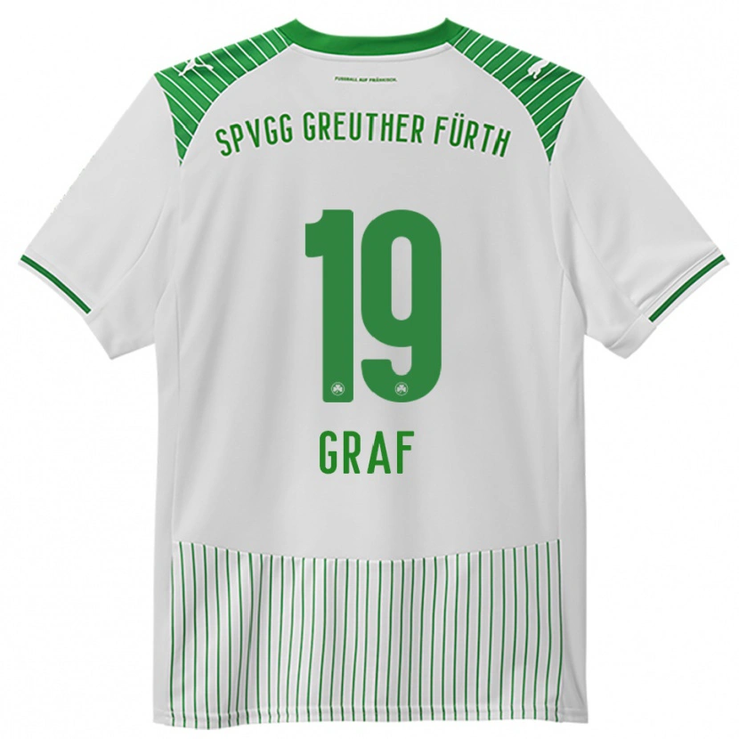 Danxen Women Fabian Graf #19 White Green Home Jersey 2025/26 T-Shirt