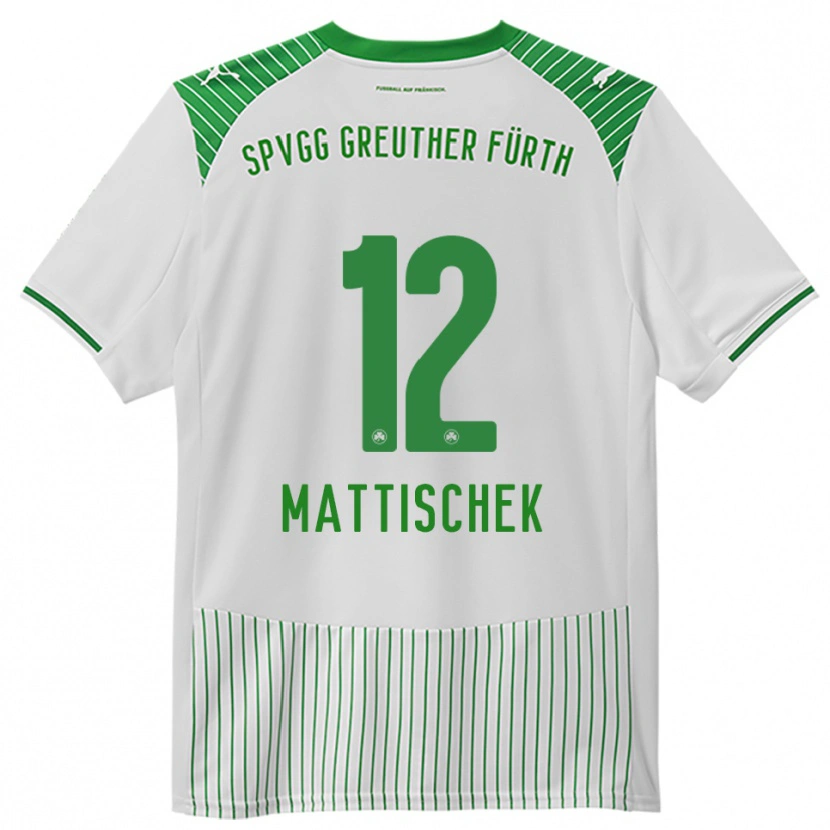 Danxen Women Jakob Mattischek #12 White Green Home Jersey 2025/26 T-Shirt