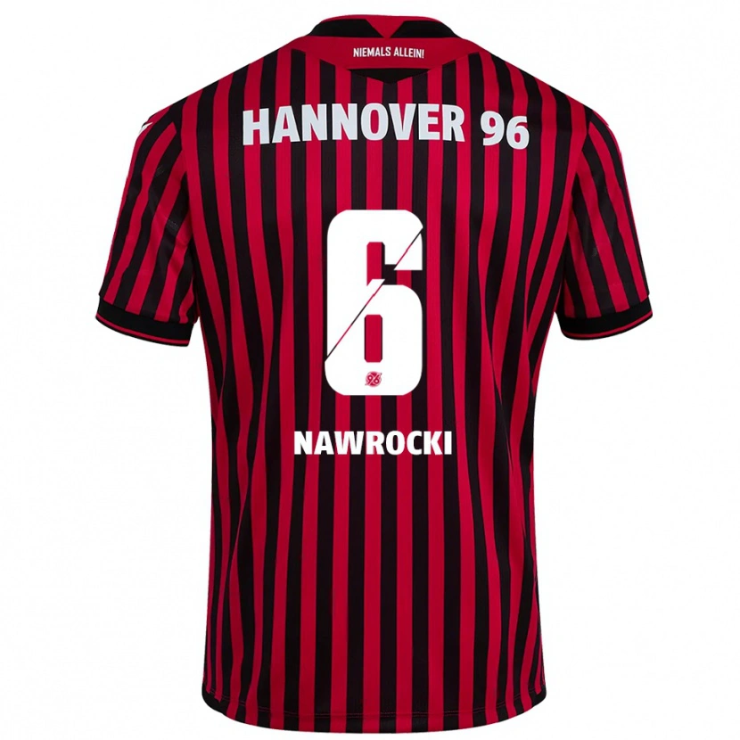 Danxen Women Maik Nawrocki #6 Red Black Home Jersey 2025/26 T-Shirt