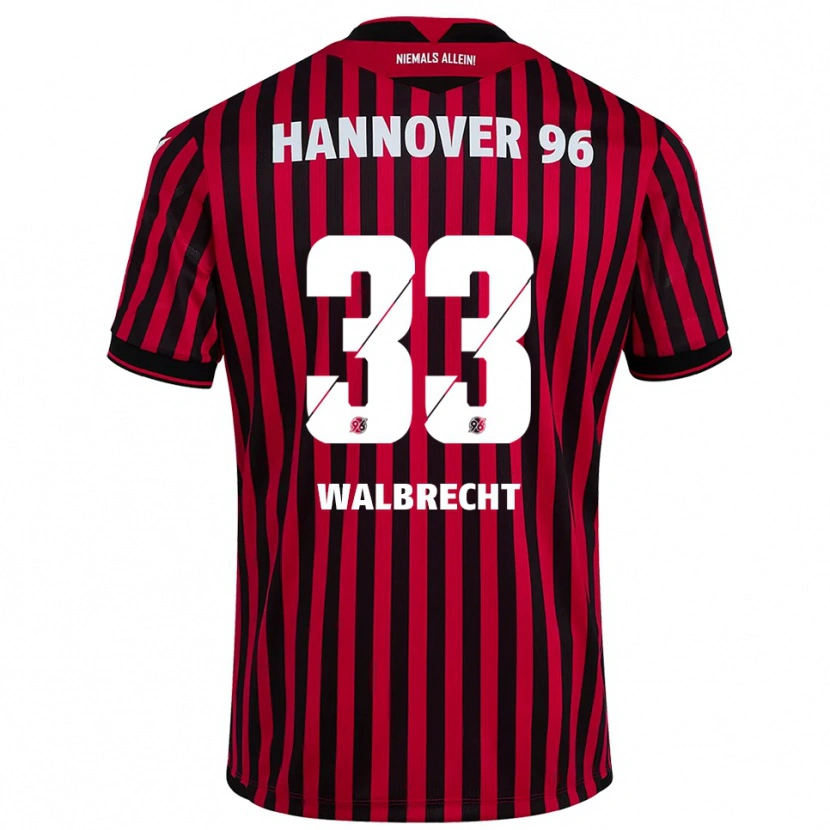Danxen Women Tim Walbrecht #33 Red Black Home Jersey 2025/26 T-Shirt