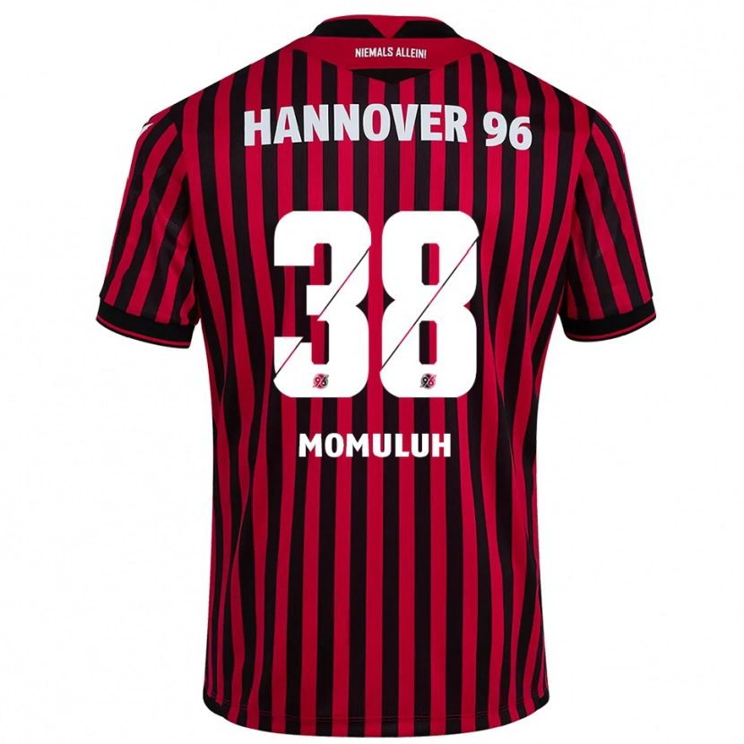 Danxen Women Monju Momuluh #38 Red Black Home Jersey 2025/26 T-Shirt