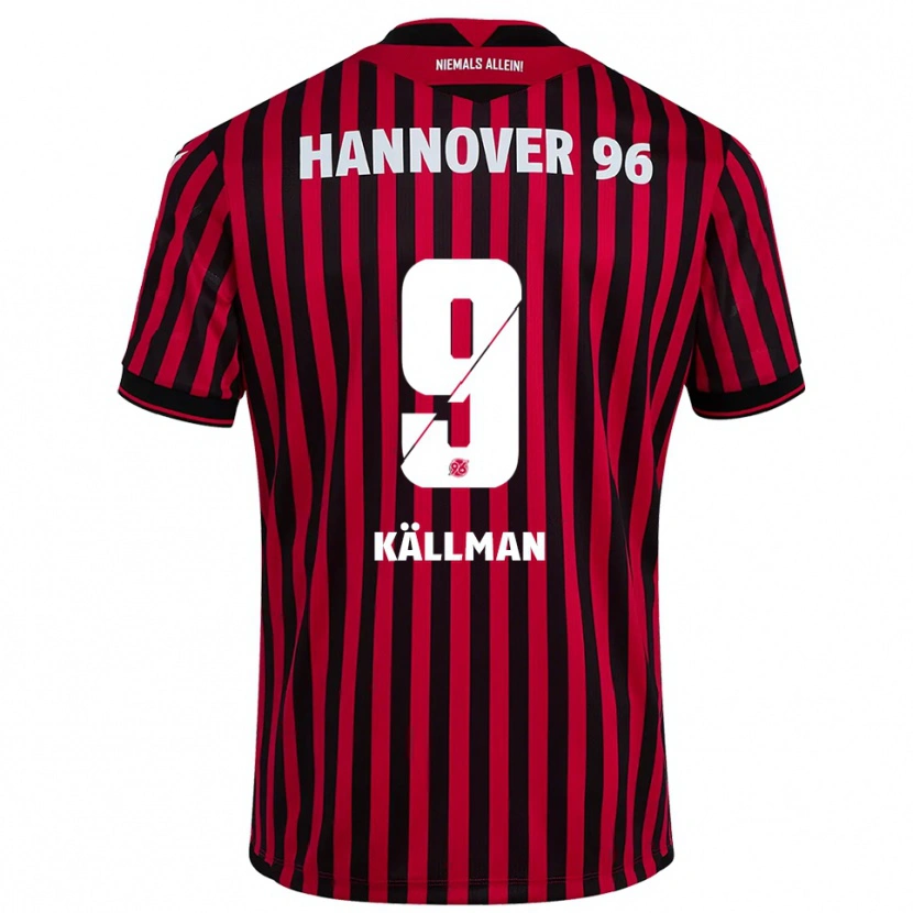 Danxen Women Benjamin Källman #9 Red Black Home Jersey 2025/26 T-Shirt