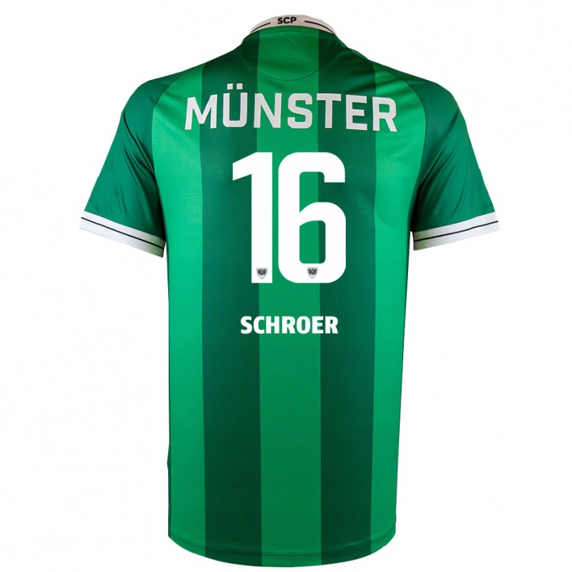Danxen Women Luca Schroer #16 Green White Home Jersey 2025/26 T-Shirt