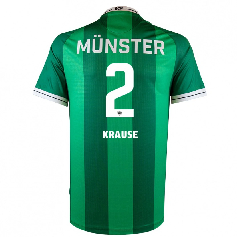 Danxen Women Moritz Krause #2 Green White Home Jersey 2025/26 T-Shirt