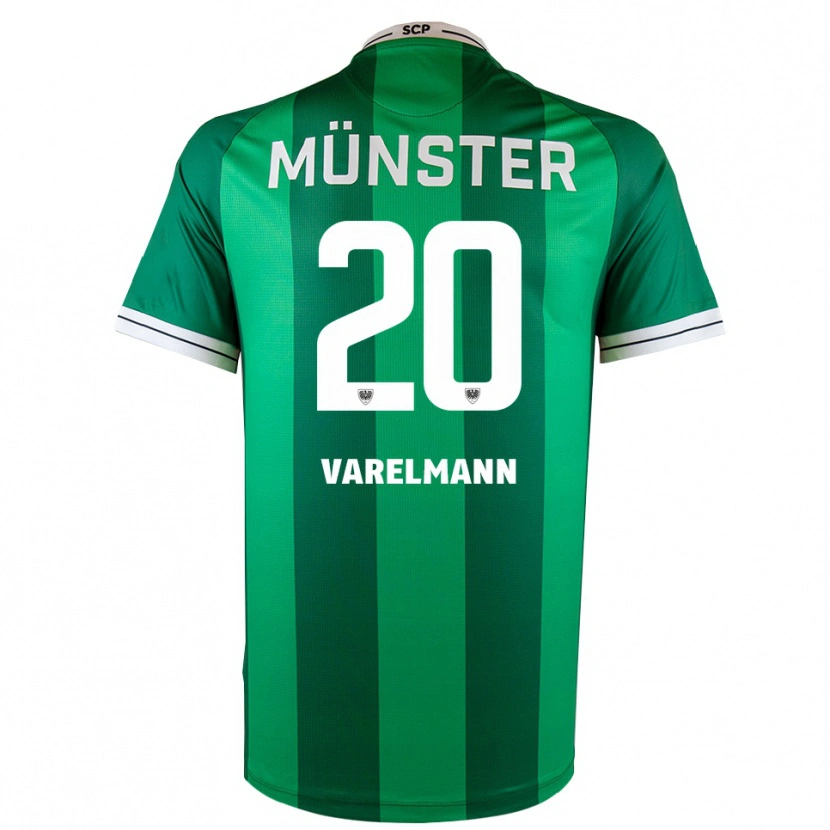 Danxen Women Niklas Varelmann #20 Green White Home Jersey 2025/26 T-Shirt