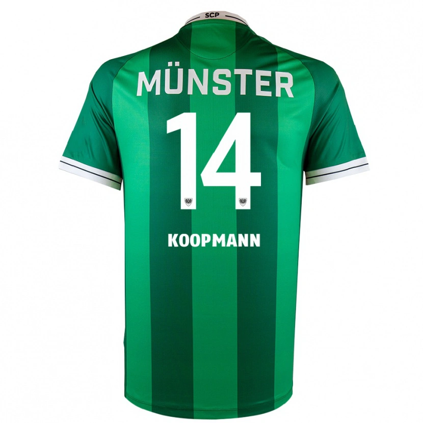 Danxen Women Pascal Koopmann #14 Green White Home Jersey 2025/26 T-Shirt